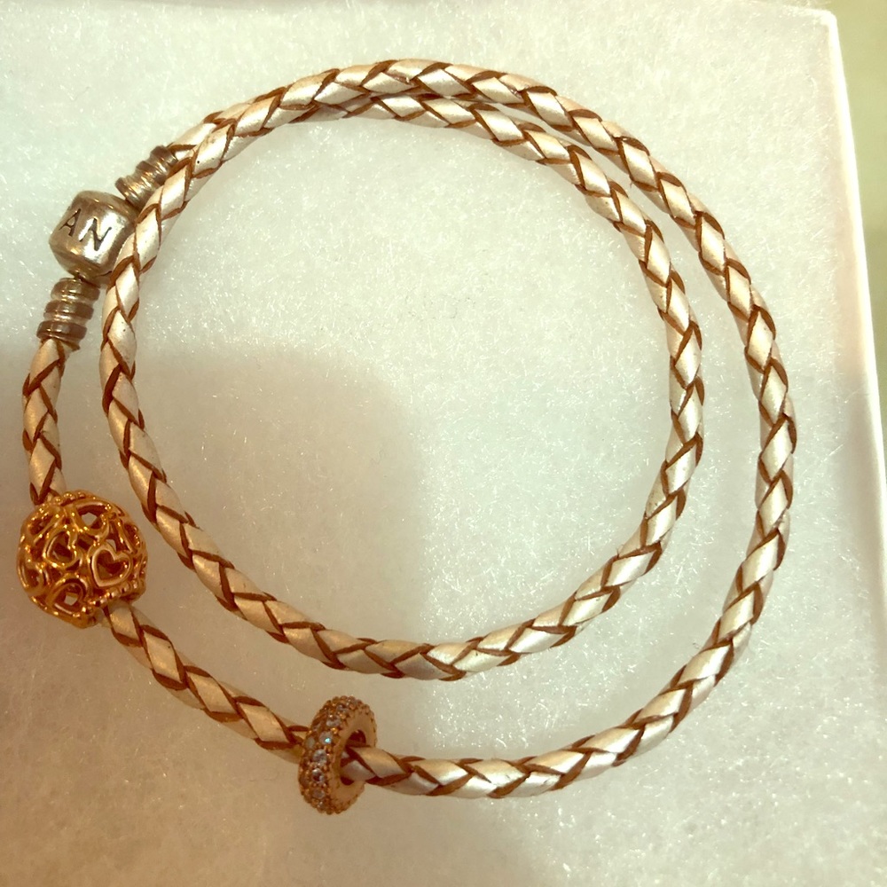 Rose gold pandora bracelet